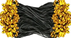 springos Kerstverlichting | Binnen & Buiten | Kristalvorm | 9 M | Batterij | 120 Led | Warm Wit Best Sale