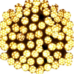 springos Kerstverlichting | Binnen & Buiten | Kristalvorm | 9 M | Batterij | 120 Led | Warm Wit Best Sale