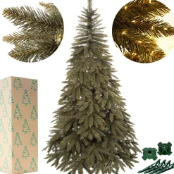 springos Kunstkerstboom | Caucasian Spruce | 150 Cm | Zonder Verlichting Outlet
