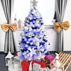 springos Kunstkerstboom | White Fir | Zonder Verlichting | Wit | 150 Cm Hot