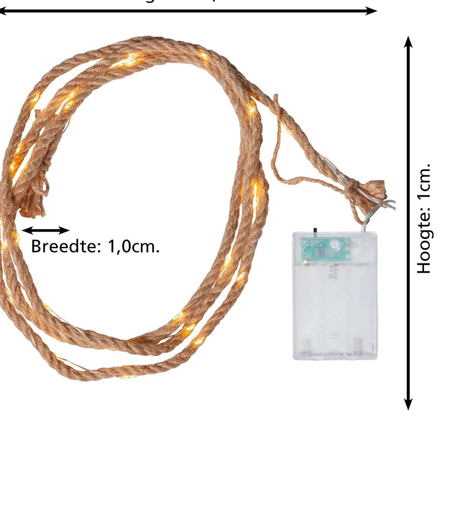 Star Trading Jutta Kerst Lichtsnoer - Kerstverlichting - Led - 200 Cm - Beige Flash Sale