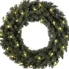Star Trading Kerstkransen> Led-Kerstkrans Calgary Van, Kerstkrans In Dennengroen Voor Binnen En Buiten, Warm Wit, Met Kabel, O: 50 Cm, Ip44