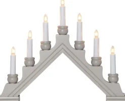 Star Trading Kerststukjes> Raamkroonluchter Kerst Lichtgrijs | Kerstlichtboog | Decoratie Kerst | Raamdecoratie Kerst | Kerstraamverlichting | Kerstdecoratie | Kerst Raamverlichting