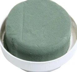 Merkloos Kerststukjes>Steekschuim Met Schaal O8X5Cm