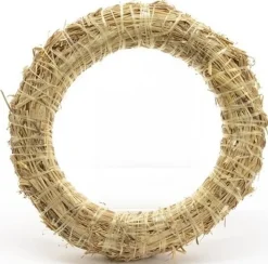 Merkloos Kerstkransen>Stro Kerstkrans Om Te Decoreren 50 Cm - Kerst Deurkransen