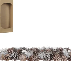 TotalPress Kerststukjes>Tafel Decoratie 4 Lichtjes Winter 70Cm | Kerst | Kerst Decoratie | Kerst Stukje