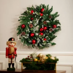 Tectake Guirlandes></noscript> - Kerstslinger Met Ballen En Dennenappels - 403315