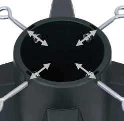 The Living Store Kerstboomstandaard 55-5X55-5X15 Cm Kerstboomvoet Best