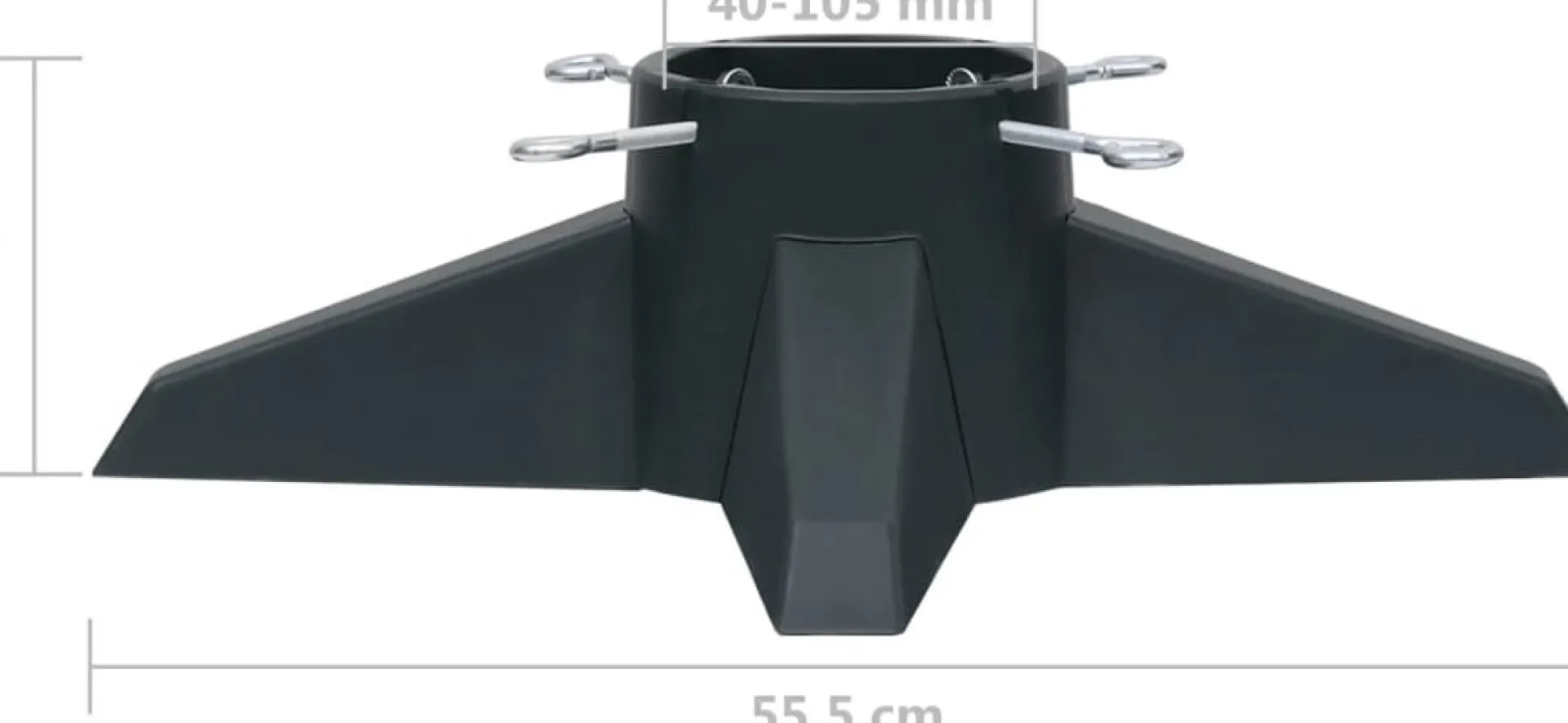 The Living Store Kerstboomstandaard 55-5X55-5X15 Cm Kerstboomvoet Best