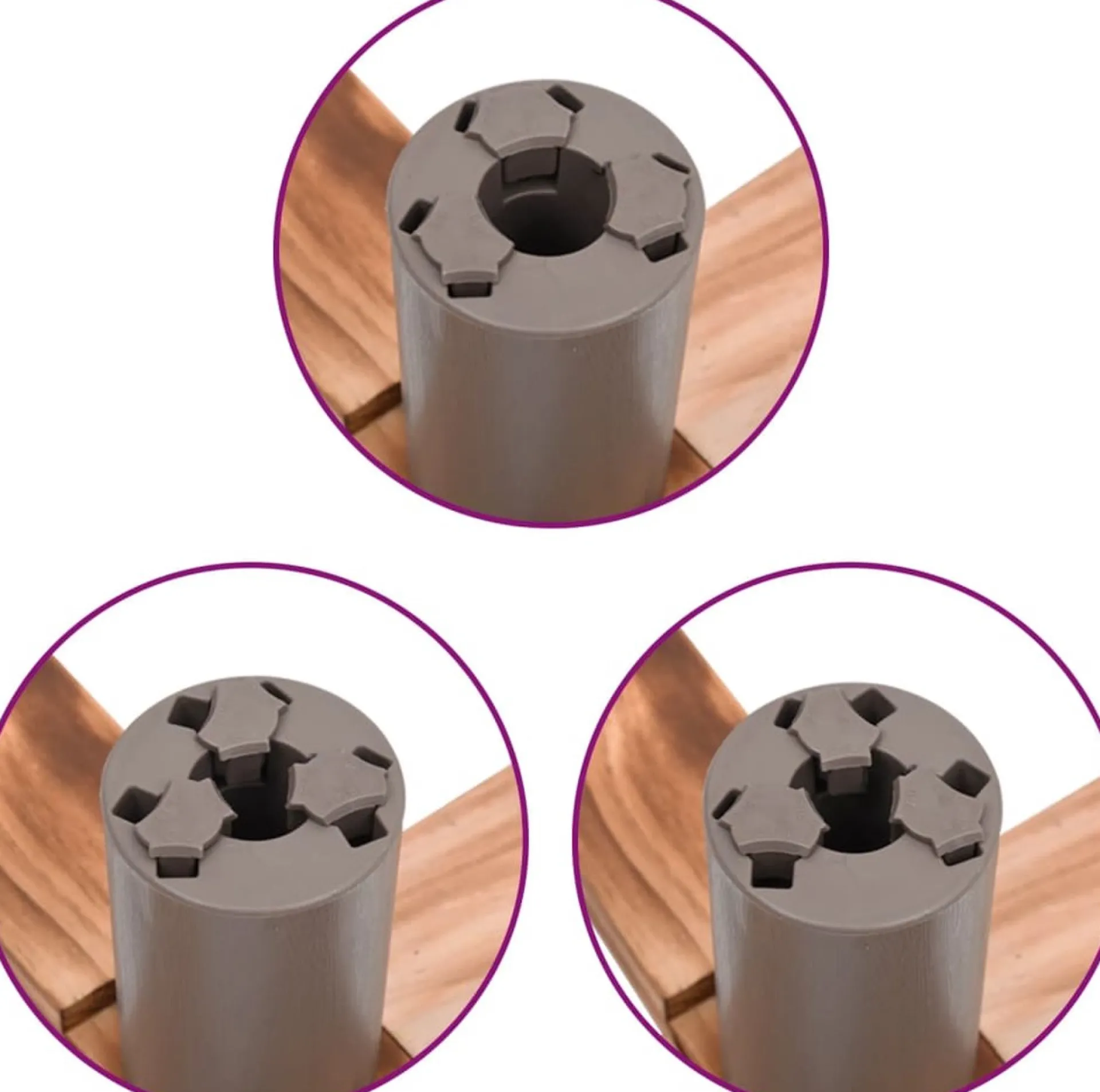 The Living Store Kerstboomstandaard - Kunststof En Hout - 54X54X16 Cm - Geschikt Voor Bomen Tot 2.1 M - Diameter Boomstam 19/22/32 Mm Clearance