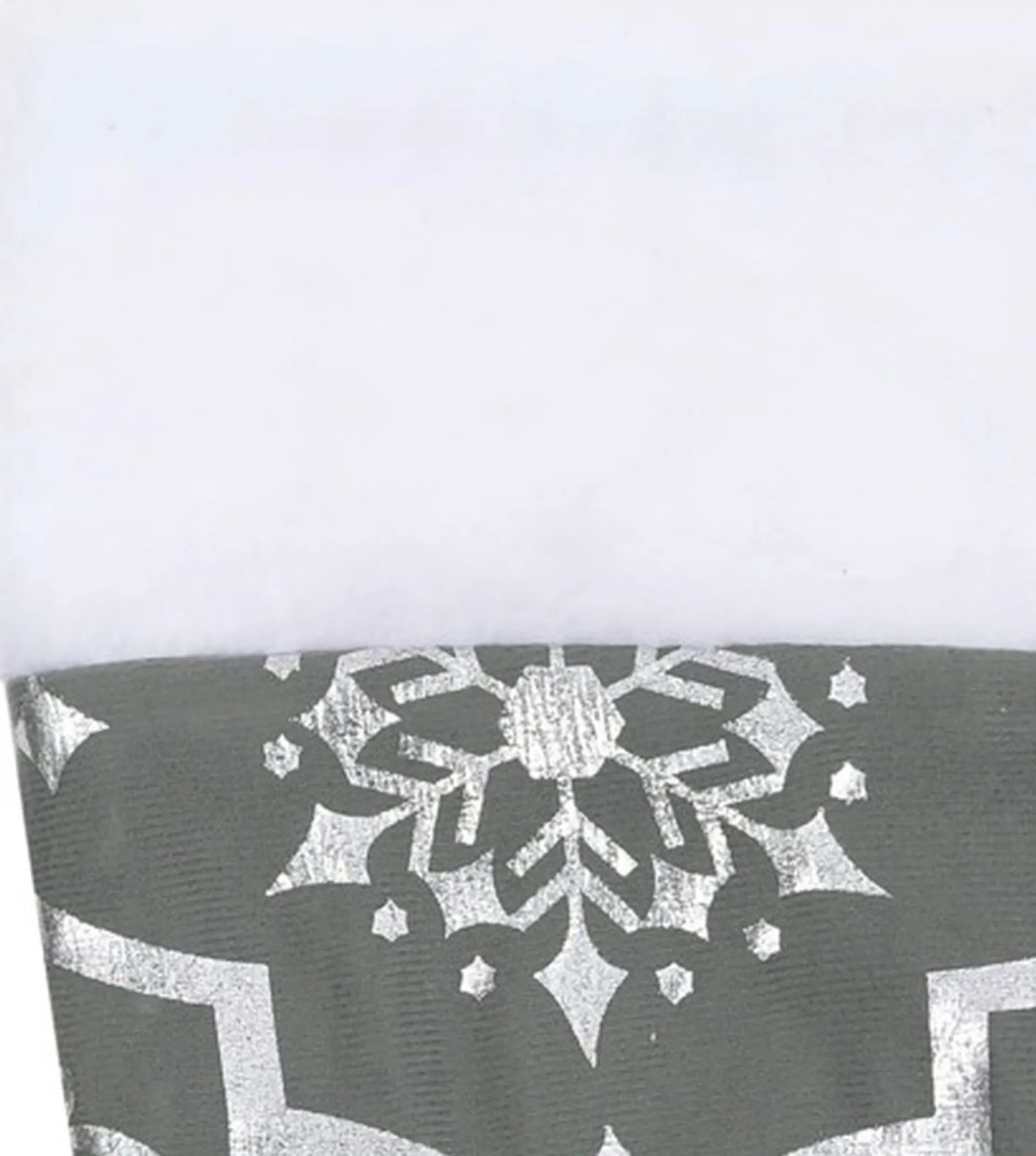 The Living Store Kerstboomrok 90 Cm - Sneeuwpatroon - Inclusief Kerstsok Grijs Discount