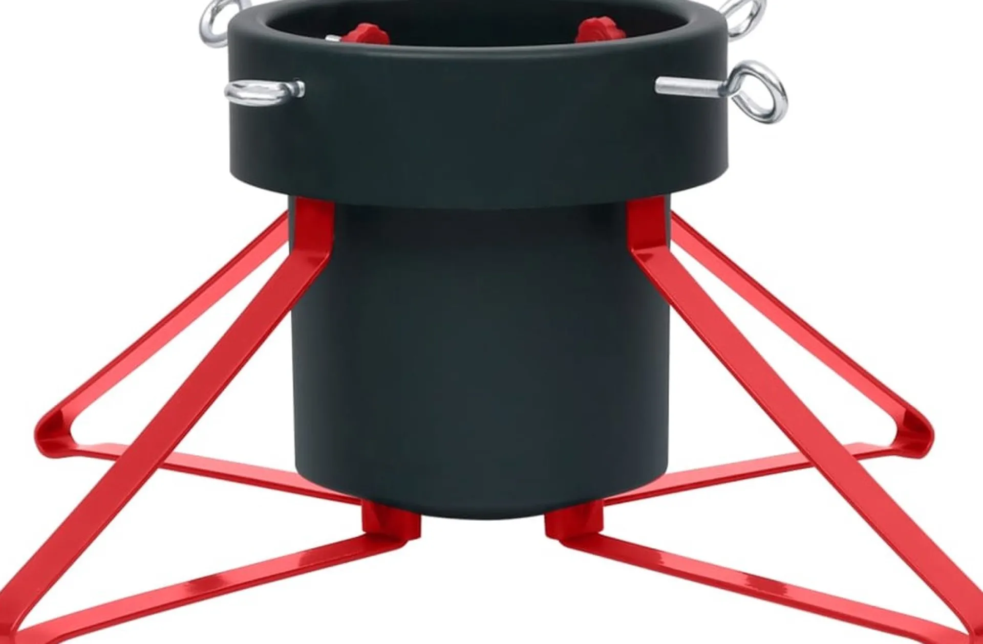 The Living Store Kerstboomstandaard - Metalen Frame - Waterreservoir - Geschikt Voor Echte Boom - 46X46X19 Cm /Rood - Online