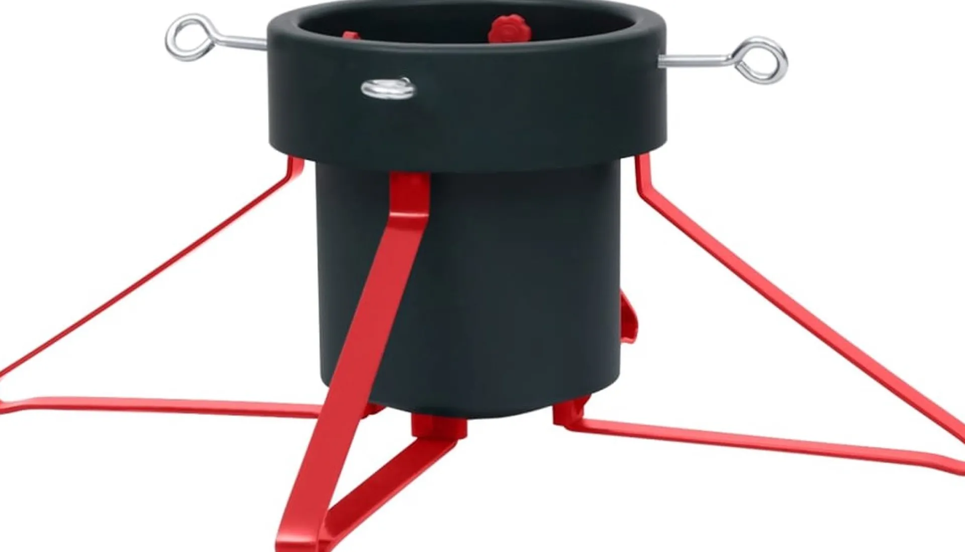 The Living Store Kerstboomstandaard - Metalen Frame - Waterreservoir - Geschikt Voor Echte Boom - 46X46X19 Cm /Rood - Online