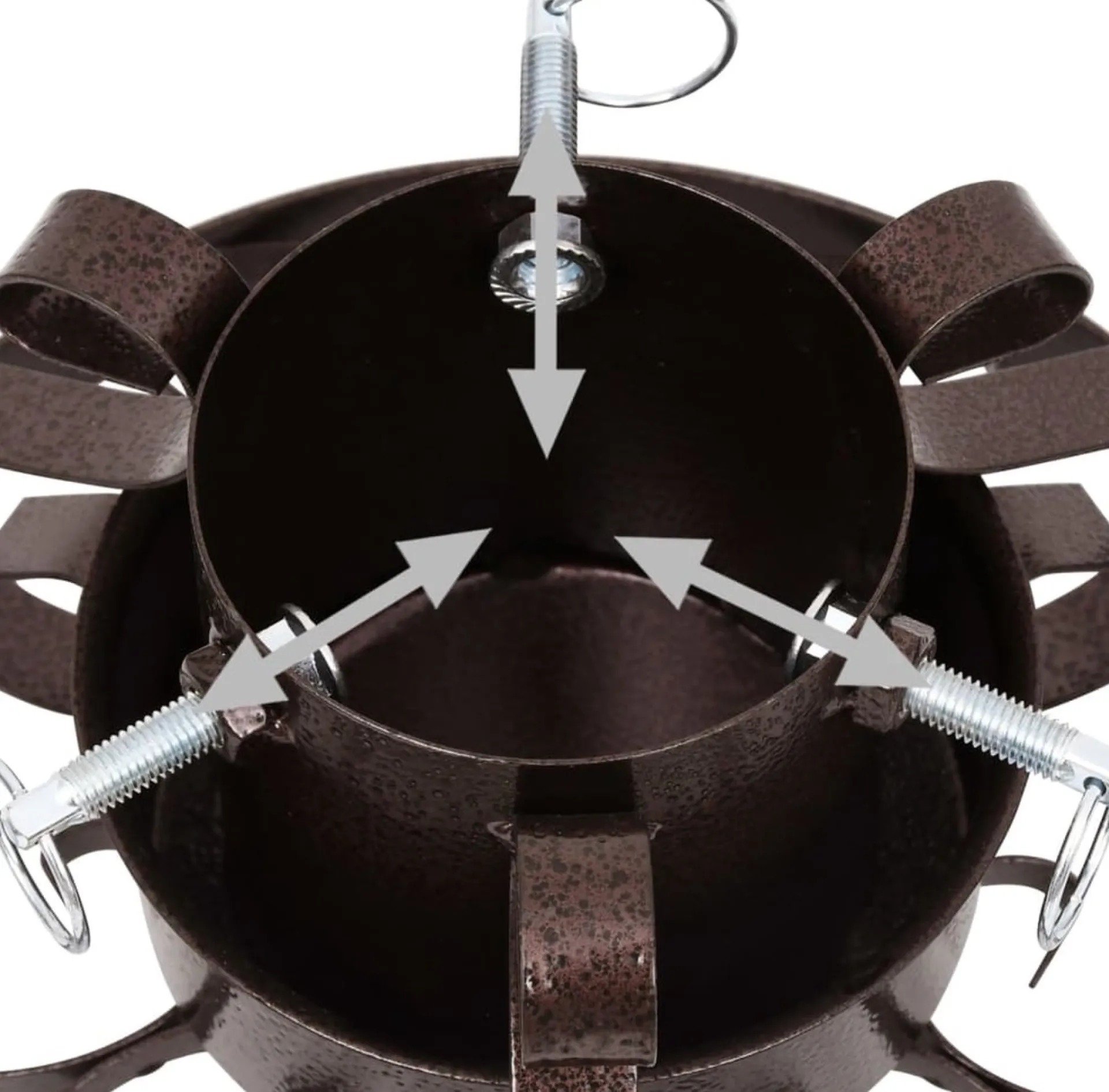 The Living Store Kerstboomstandaard - Antiekkoper - Metaal - 29 X 29 X 15.5 Cm - Geschikt Voor Echte Boom Sale