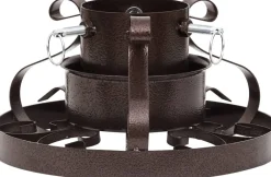 The Living Store Kerstboomstandaard - Antiekkoper - Metaal - 29 X 29 X 15.5 Cm - Geschikt Voor Echte Boom Sale