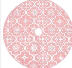 The Living Store Kerstboomrok Luxe Met Sok 150 Cm Stof Kerstboomrok Roze Best