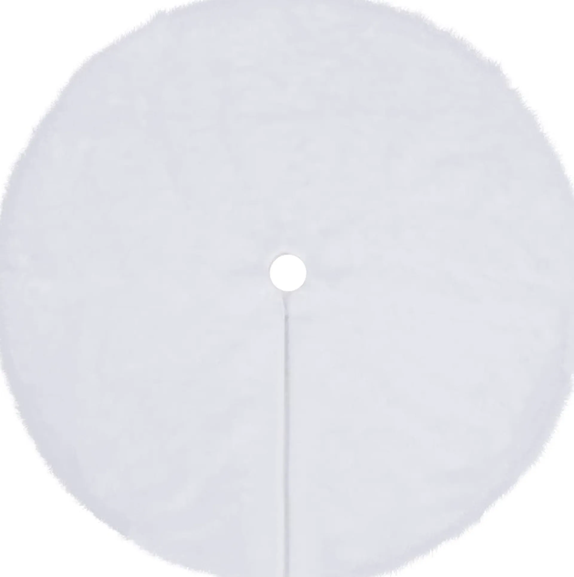 The Living Store Kerstboomrok - Wit 90 Cm - 360 G/M² Kunstbont Met Nonwoven Achterkant Cheap