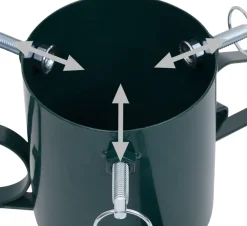 The Living Store Kerstboomstandaard - Metaal - 58X58X21 Cm - Groen Outlet