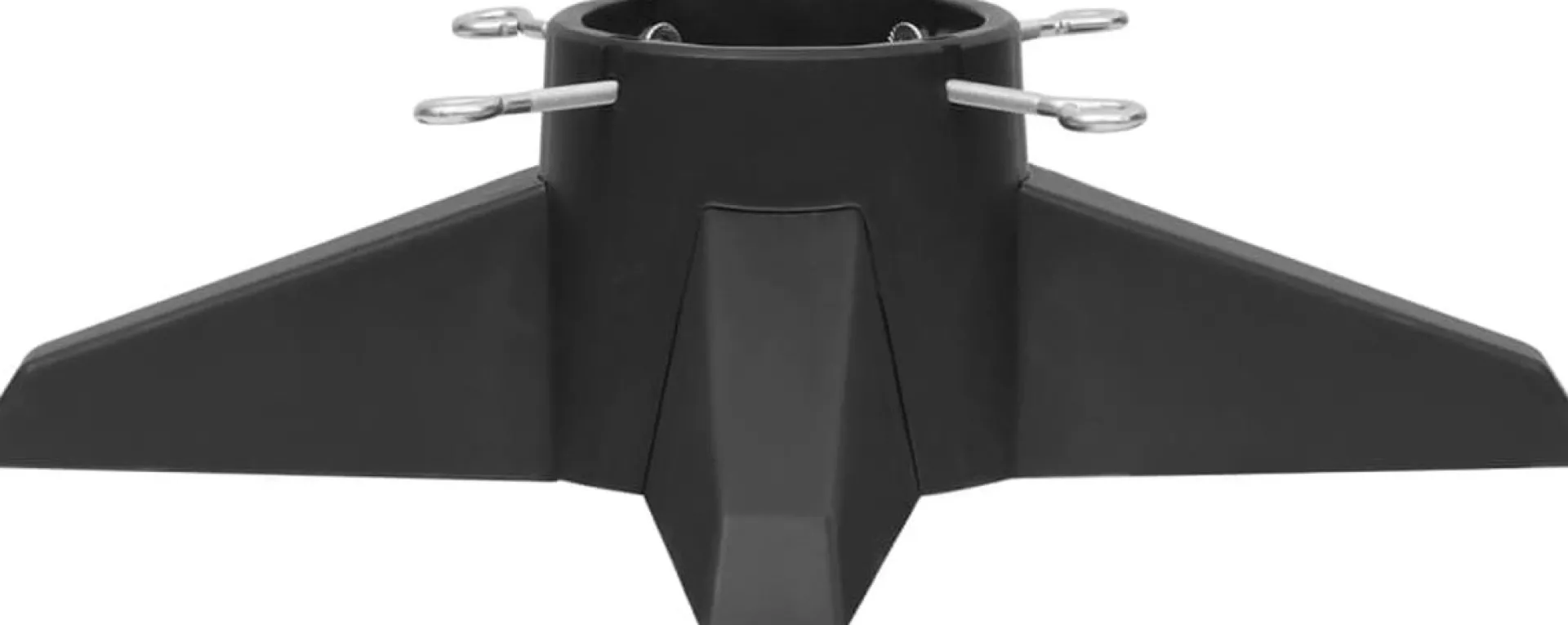 The Living Store Kerstboomstandaard Kunststof - 55.5 X 55.5 X 15 Cm - 2.1 M - 1.3 Liter - 40-105 Mm - Montage Vereist New