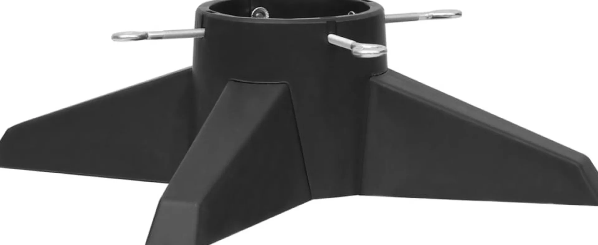 The Living Store Kerstboomstandaard Kunststof - 55.5 X 55.5 X 15 Cm - 2.1 M - 1.3 Liter - 40-105 Mm - Montage Vereist New