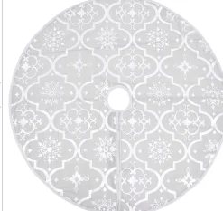 The Living Store Kerstboomrok Luxe Met Sok 90 Cm Stof Kerstboomrok Wit Shop