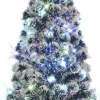 The Living Store Kerstboom - Groen Glasvezel En Staal - 180 Cm - 220 Takken - Led Verlichting New