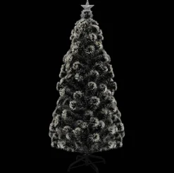 The Living Store Kerstboom - Groen Glasvezel En Staal - 180 Cm - 220 Takken - Led Verlichting New