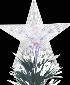 The Living Store Kerstboom - Groen Glasvezel En Staal - 180 Cm - 220 Takken - Led Verlichting New