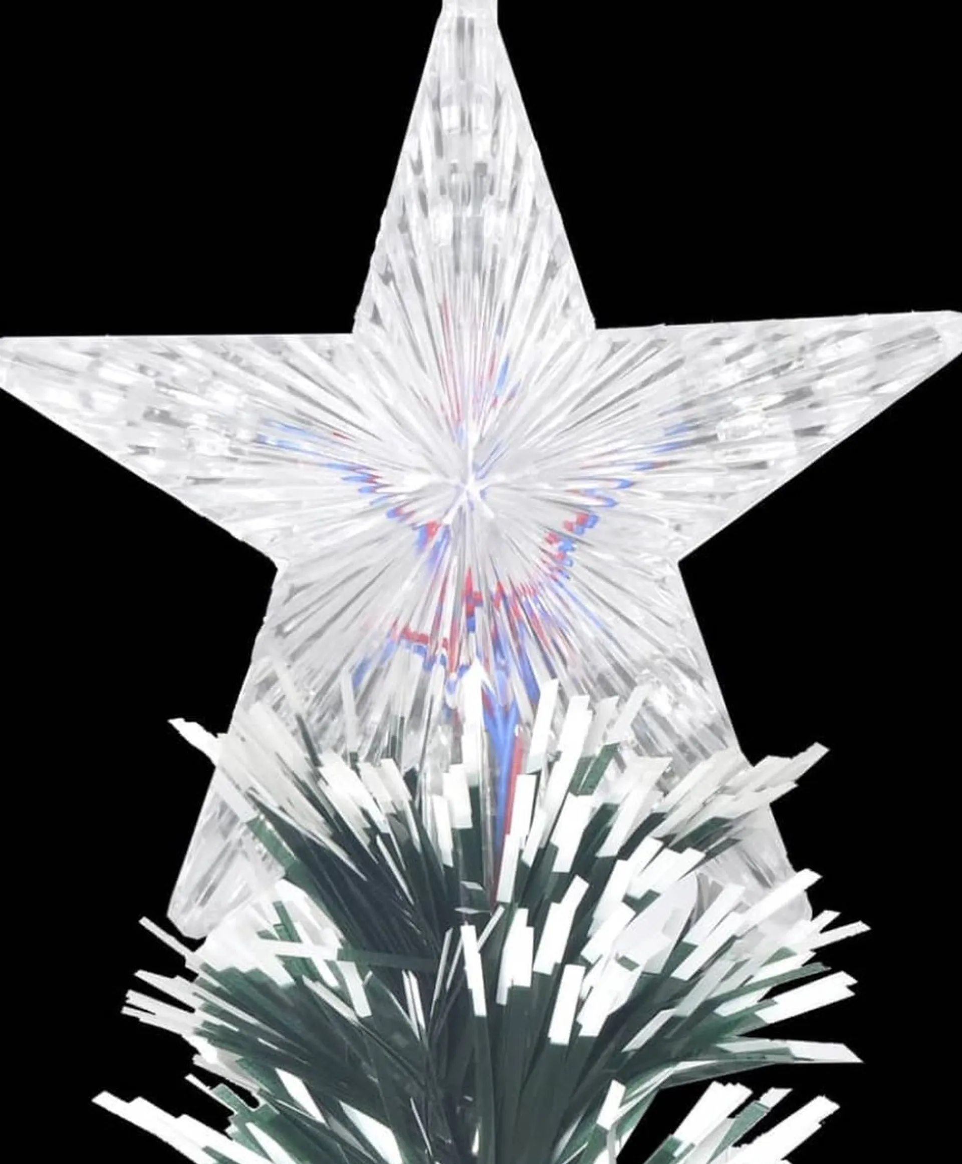 The Living Store Kerstboom - Groen Glasvezel En Staal - 180 Cm - 220 Takken - Led Verlichting New