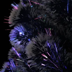 The Living Store Kerstboom - Groen Glasvezel En Staal - 180 Cm - 220 Takken - Led Verlichting New