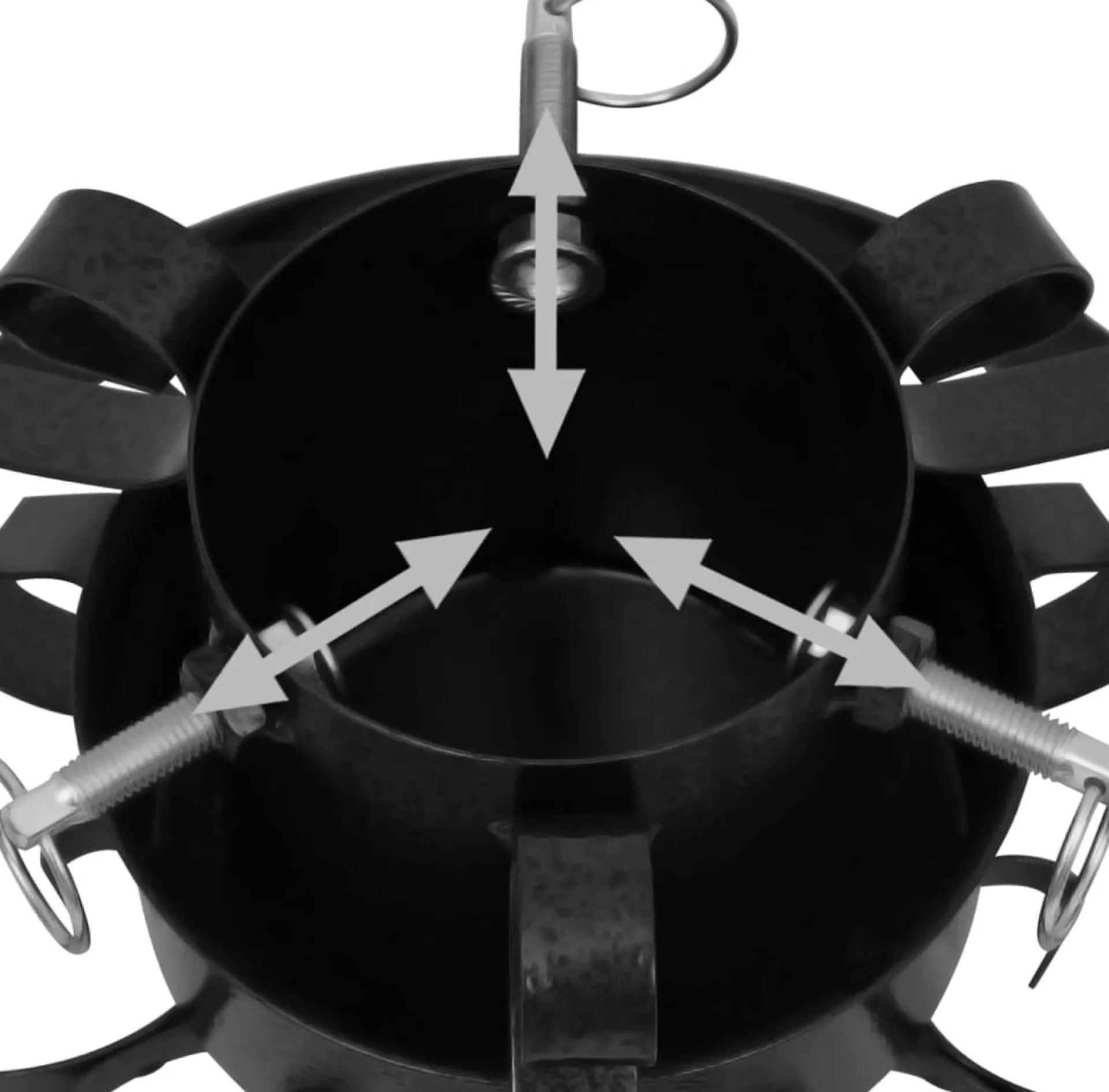 The Living Store Kerstboomstandaard - Metaal - 29X29X15.5 Cm - Antiek Patroon Best