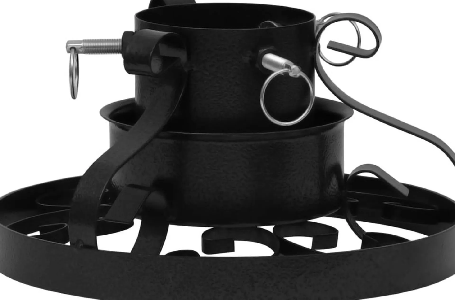 The Living Store Kerstboomstandaard - Metaal - 29X29X15.5 Cm - Antiek Patroon Best