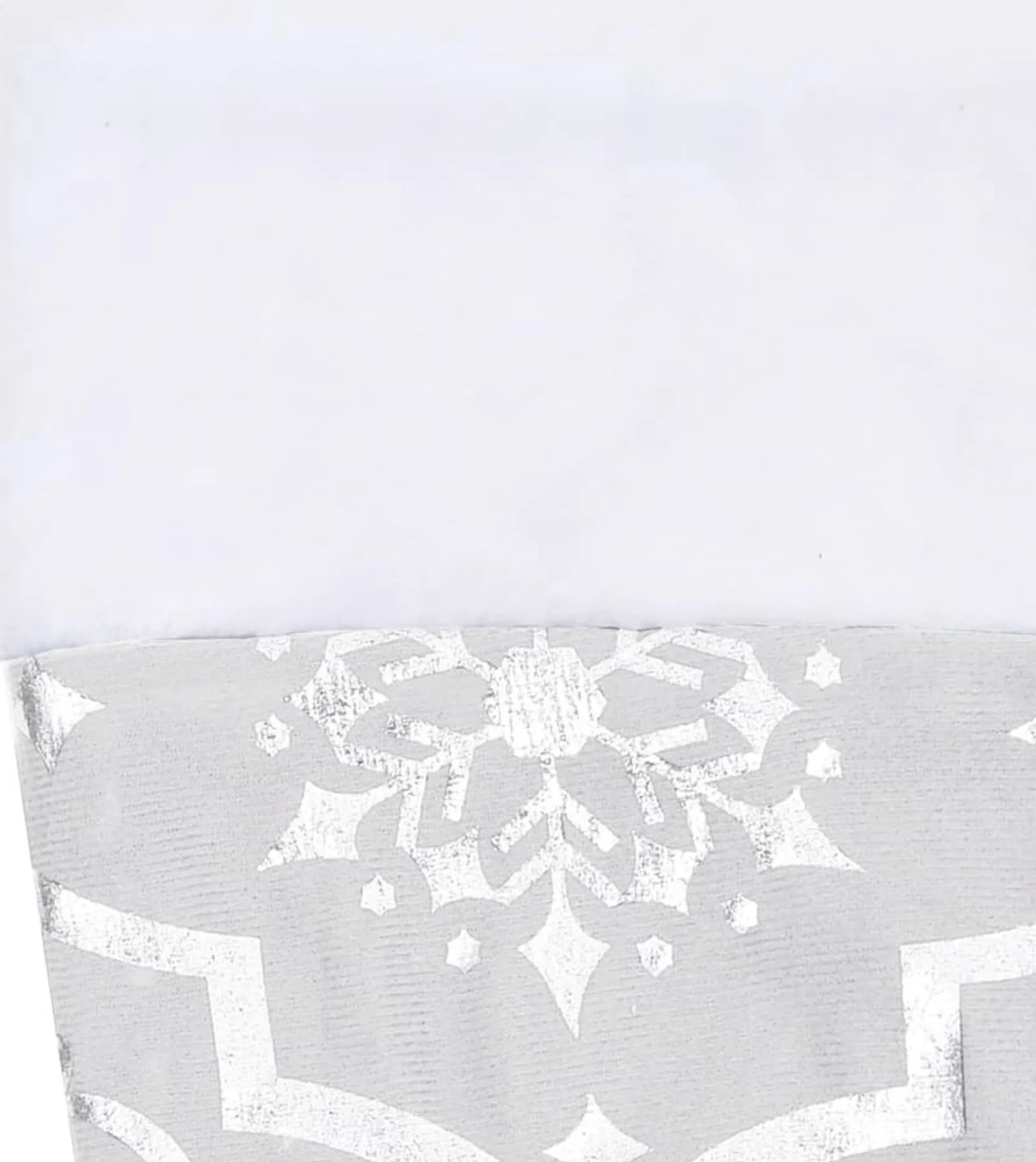 The Living Store Kerstboomrok Sneeuwpatroon 150 Cm - Inclusief Kerstsok Wit Store