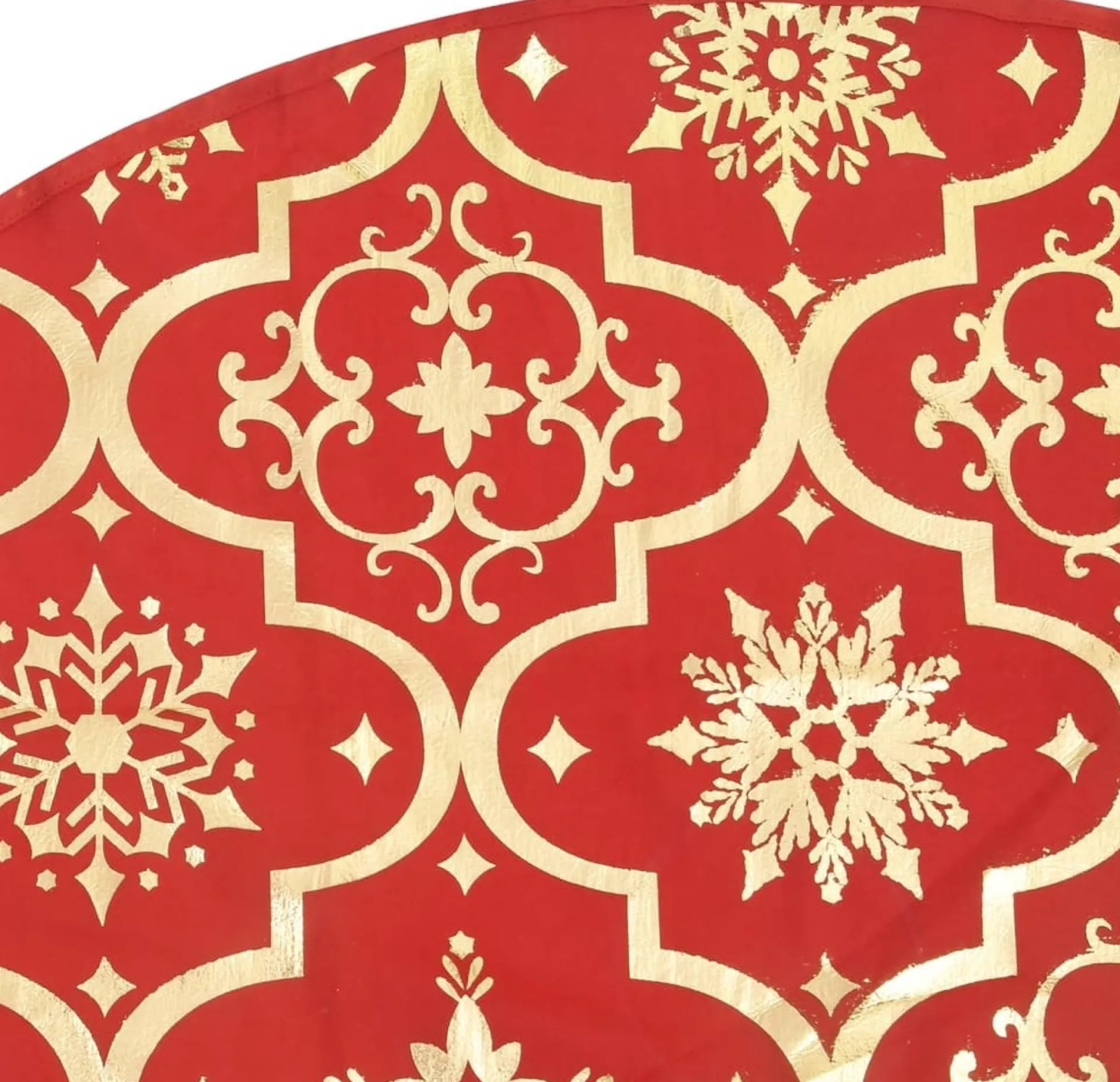 The Living Store Kerstboomrok 122 Cm - Met Sneeuwpatroon - Inclusief Kerstsok Rood Sale