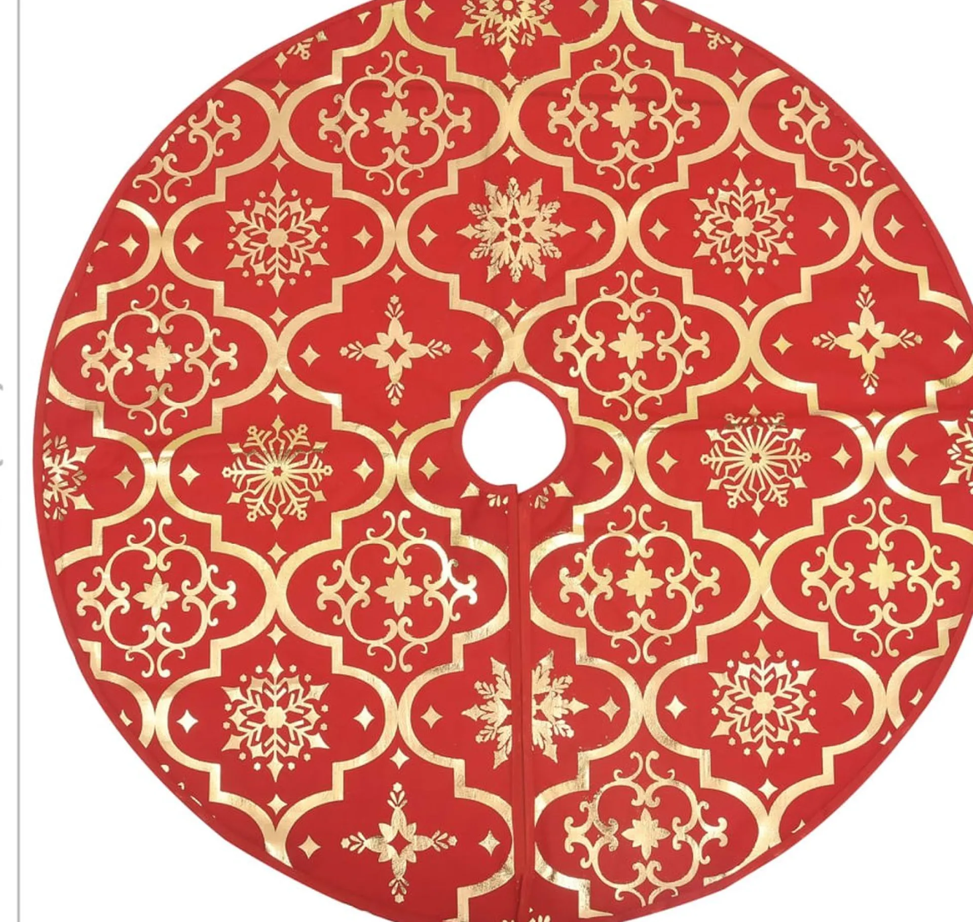 The Living Store Kerstboomrok 122 Cm - Met Sneeuwpatroon - Inclusief Kerstsok Rood Sale