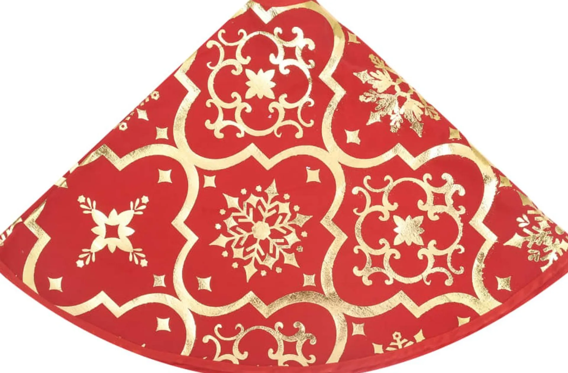 The Living Store Kerstboomrok 122 Cm - Met Sneeuwpatroon - Inclusief Kerstsok Rood Sale