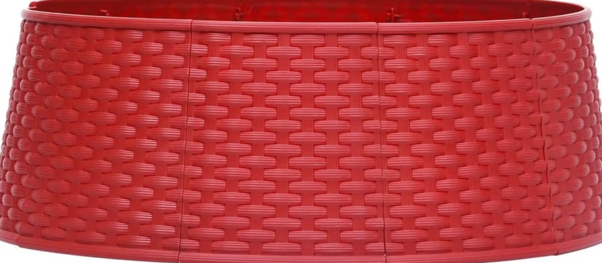 The Living Store Kerstboomkraag Kunststof - 57Cm/65Cm - Rattan-Look - Montage Vereist Flash Sale