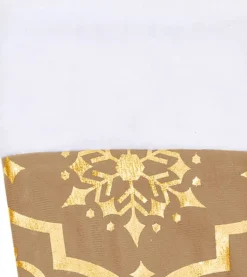 The Living Store Kerstboomrok - Sneeuwpatroon - 150 Cm Geel Store