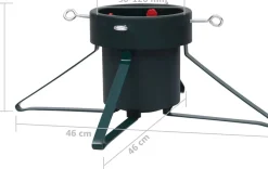 The Living Store Kerstboomstandaard Metaal/Kunststof - 46 X 46 X 19 Cm - 2.1 M Boomhoogte - 2L Waterreservoir - 50-120 Mm Diameter Cheap