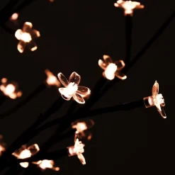 The Living Store Led-Boom - Kersenbloesem Look - 43 X 43 X 120 Leds - 8 Lichteffecten - Verstelbare Takken - Stabiele Basis - Warmwit Licht - Kan Buiten Gebruikt Worden - Inclusief Usb 150 Cm Discount