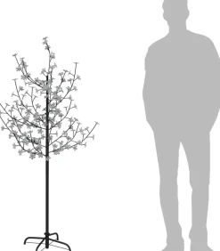 The Living Store Led-Boom - Kersenbloesem Look - 43 X 43 X 120 Leds - 8 Lichteffecten - Verstelbare Takken - Stabiele Basis - Warmwit Licht - Kan Buiten Gebruikt Worden - Inclusief Usb 150 Cm Discount