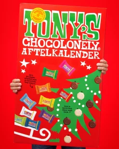 Tonyu0027s Chocolonely Tony's Chocolonely Mega Kerst Adventskalender Chocolade 2023 - Grote Aftelkalender - Kerst Cadeau - Sint Kado - 10 Verschillende Smaken Tiny Tony's In Een Kerstkalender - Fairtrade Belgische Chocolade Shop