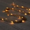 Anna's Collection Touwverlichting Jute Op Batterijen Met 40 Lampjes Warm Wit 150 Cm Met Timer - Kerstverlichting Lichtsnoeren Kerstversiering Fashion
