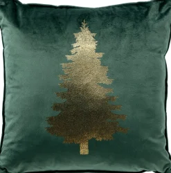 Sierkussen.nl Kerstkussens>Tree - Kussenhoes 45X45 Cm Kerst Decoratie - Velvet