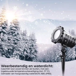 Trend24 - Kerst Projector Met Figuren - Kerstlasers - Led Laser Projector Met Sneeuwvlokken - Kerstprojector - Sneeuw Projector - Kerstverlichting Voor Binnen En Buiten - Inclusief Afstandsbediening Flash Sale