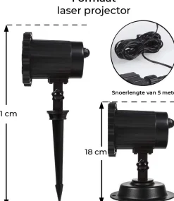 Trend24 - Kerst Projector Met Figuren - Kerstlasers - Led Laser Projector Met Sneeuwvlokken - Kerstprojector - Sneeuw Projector - Kerstverlichting Voor Binnen En Buiten - Inclusief Afstandsbediening Flash Sale