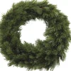 Triumph Tree Kerstkransen> - Forest Frosted Krans Groen Tips 320 - D90Cm - Kerstbomen