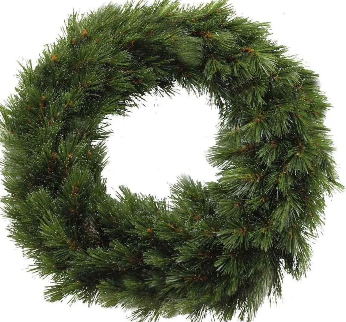 Triumph Tree Kerstkransen> - Forest Frosted Krans Groen Tips 320 - D90Cm - Kerstbomen