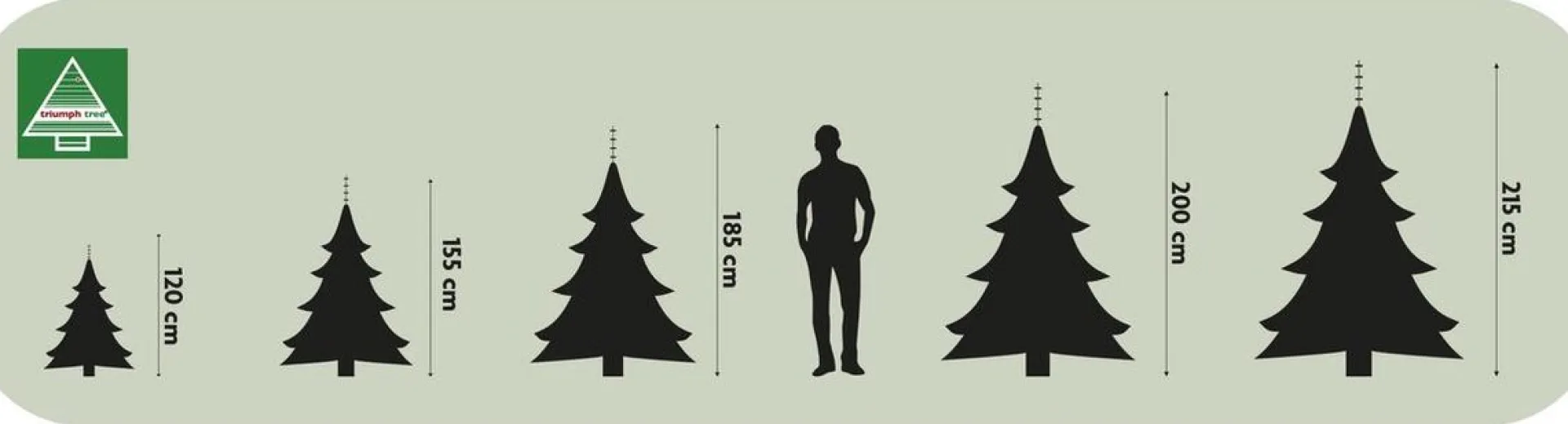 Triumph Tree - Kunstkerstboom - Forest Frosted Slim - Groen - 230Cm 230 Cm Clearance