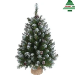 Triumph Tree Empress Kunstkerstboom In Jute - H90 X O71 Cm - Frosted Green Discount